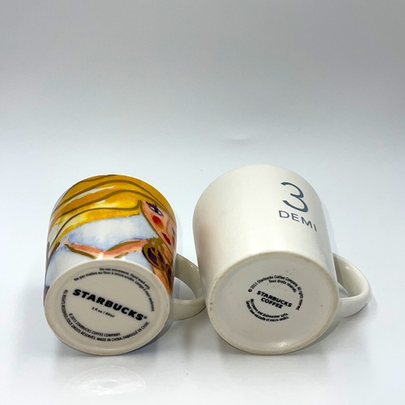 Starbucks Coffee Siren Mermaid Demitasse Espresso 3 oz Cup Mug 2015 and Demi - Picture 3 of 3